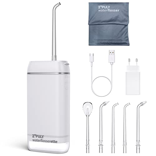 Irrigador Dentales Bucal Electrico Portatil, Irrigador Bucal con adaptador/ 3 Modos/5...