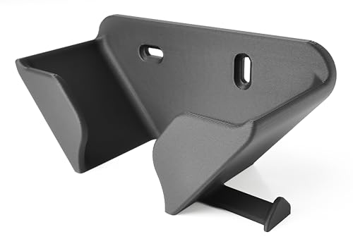 Ricreo Soporte de pared para raqueta de pádel y tenis – Porta raqueta de pared cómodo y antiarañazos | Apto para todas las raquetas estándar | Ahorra espacio resistente con tornillos y tacos incluidos