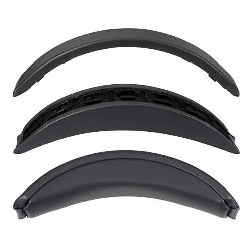 Repuesto para almohadilla de diadema para Bose QC35 II, QC35, QC45, QC SE - Cuero de proteína premium y espuma viscoelástica de alta elasticidad, cojín suave y cómodo para la cabeza por Joghaw - Titanio miniatura 1