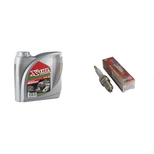 Huile 4T SAE 30 X'OIL 2L avec sa bougie d'allumage CHAMPION RC12YC