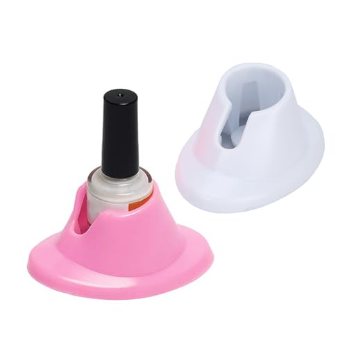 ANKROYU 2pcs support de vernis à ongles anti-déversement en caoutchouc souple, organisateur de vernis à ongles, porte-bouteille de vernis à ongles incliné pour salon d'art des ongles
