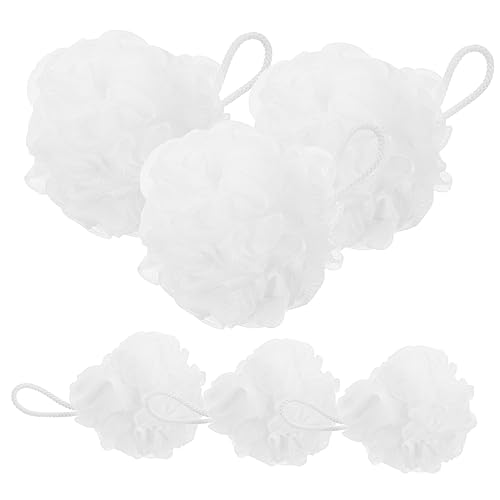 Hemobllo 6 piezas Esponjas de Baño para Ducha Esponjas Exfoliantes de Malla Suave Accesorios de Baño Limpieza Profunda y Diseño Práctico y Seguro para Cuidado