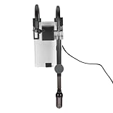 TOBBOMEY Aquarium-Hängefilter: Schlanker Außenfilter mit leiser Filterpumpe – für rahmenlose Fisch-/Garnelenbecken bis 50 cm Länge