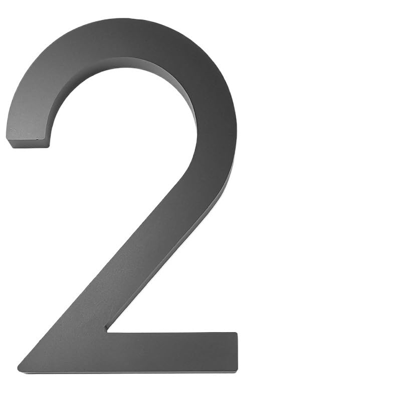 Numero de maison lisible 3D noir contre les erreurs de livraison