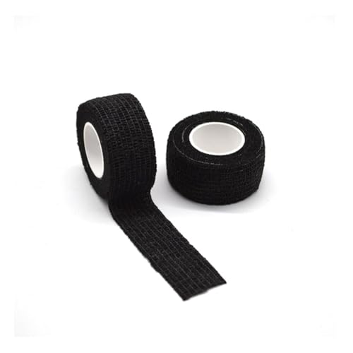 2個セット ピタッとフィット 不織布テープ 伸縮性 通気性 滑り止め 手で切れる 簡単フィット 便利アイテム (ブラック)