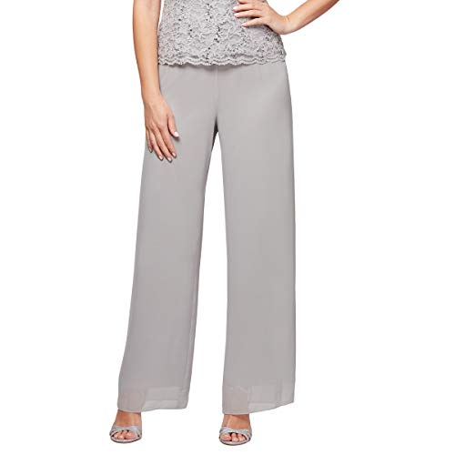 Image of Alex Evenings Womens Plus Size Straight Leg Dress Pant (Plus Petite Sizes) Dress Pants
