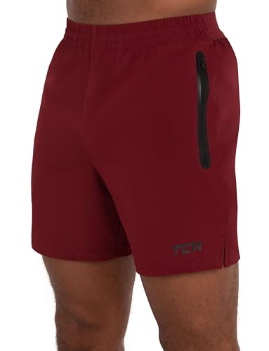 TCA Elite Running Shorts Men - Gym Shorts Men - Mens Short with Zip Pockets - Sports Short Mens with Zipped Phone Pocket - Asphalt, S