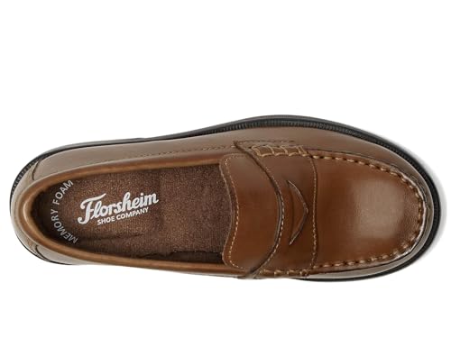 Florsheim Croquet Penny Jr Boys' Toddler-Youth Slip On, 3 M US Little Kid, Saddle