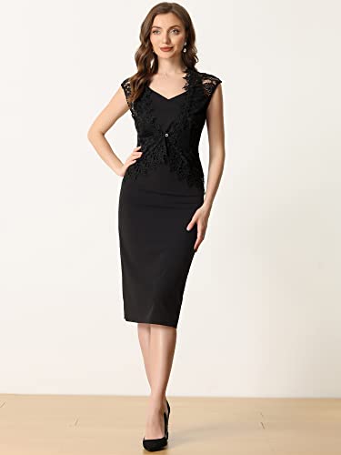Image of Allegra K Lace Shrug Bolero for Women's Wedding Guest Cap Sleeve Sheer Floral Cardigan