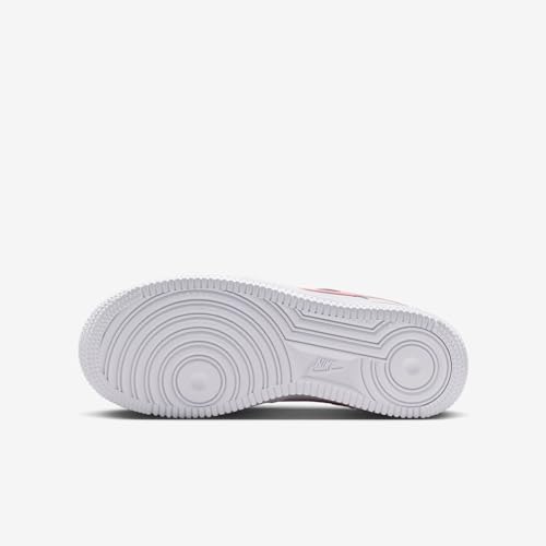 Nike Air Force 1 Big Kids' Shoes (White/White/Medium Soft Pink)2