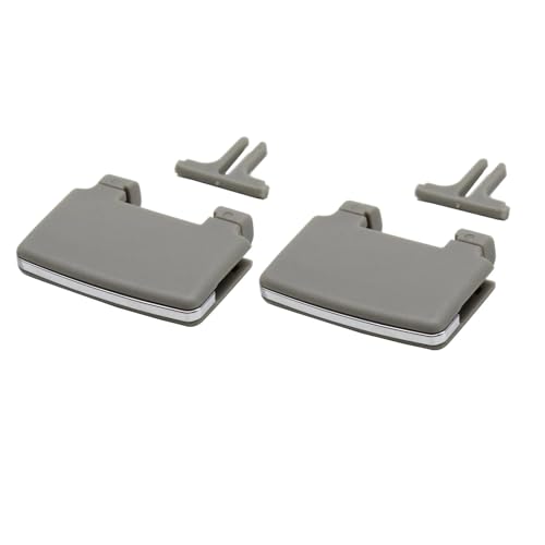 車のダッシュボードエア Compatible With For W164 ML GL 300 350 450 500 2005-2011 車内後部ACエアベントグリルアウトレットアセンブリクリップスライダーに対応(Gray Slider 2PCS)