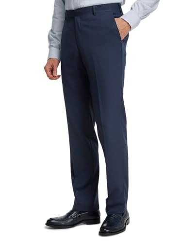 Image of Paul Fredrick Men's Classic Fit Wool Gabardine Flat Front Pants