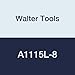 Walter Tools A1115L-8 8 mm HSS NC Spot Drill, 4 mm Length of Cut, 25 mm Extension Length, 140 mm Overall Length