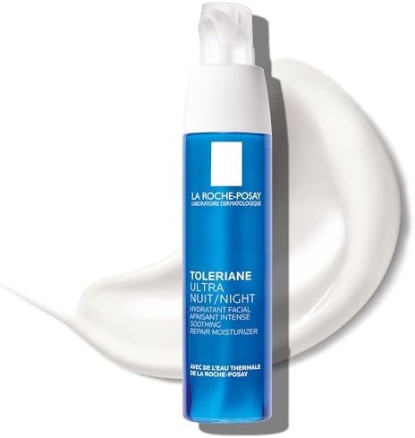 La Roche-Posay Toleriane Ultra Soothing Night Cream for Very Sensitive Skin, 1.35 Fl. Oz.