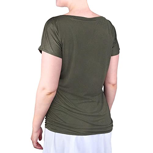 Fila, Blusa Fem Drapped Ii Verde Oliva Mescla