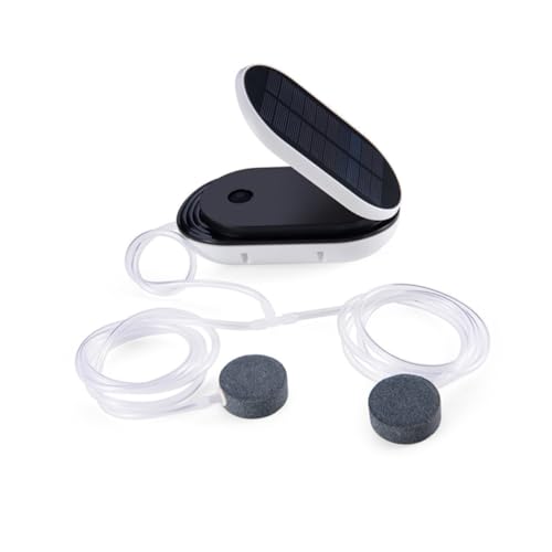 Balacoo Solar Powered Aquarium Air Pump Modes for Fish Tank Oxygenation Portable Outdoor Oxygen Pump for Fishing Durable Design for Tanks