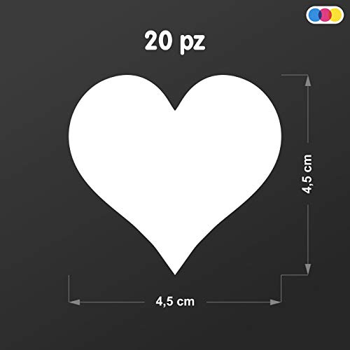 Kit Adesivi a Forma di Cuore - Stickers Cuori per