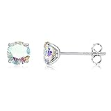 ♥ Sterlingsilber-Ohrstecker - Diese zierlichen Sterlingsilber-Ohrstecker sind aus echtem 925er Sterlingsilber, hypoallergen für empfindliche Ohren, werden Ihre Ohren nie grün. Die Rhodinierung sorgt für langanhaltenden Glanz. Stifte aus 925er Sterlingsilber, hochwertige Zirkonia und bequeme Schmetterlingsverschlüsse, einfach einzustellen und sicher zu halten.