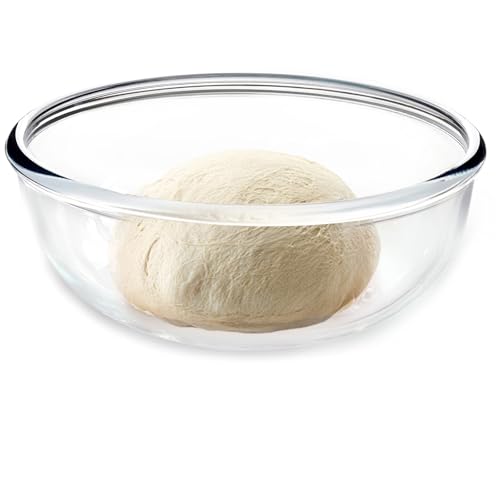 Tazón Grande de Vidrio para Mezclar 6.3 Qt Transparente