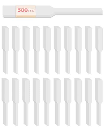 duskeep 500 Pieces Perfume Tester Strips, Disposable Fragrance Test Strips, Pure White and Strong Absorbent, Fragrance Blotter Strips, Scent Strips, for Fragrances Essential Oils Spice