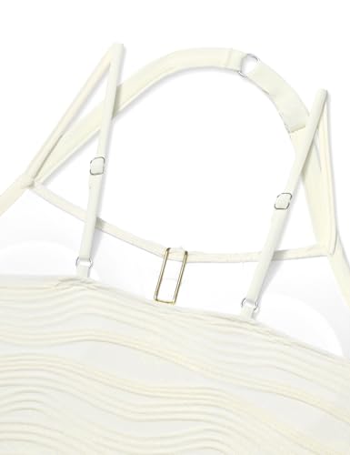Image of Girl Swimsuit One Piece Cutout Ruched Bathing Suit for Girls Color Block Adjustable Straps Pad Swimwear 9-18y