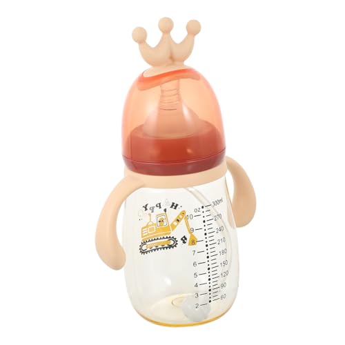 SOIMISS Vaso para Niña con Pajita y Doble Asa Ergonómica Botella de Agua para Diseño Resistente Mordeduras para Aprender Beber de Forma