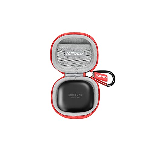 RLSOCO Hard Case for Samsung Galaxy Buds Core/Galaxy Buds FE/Galaxy Buds 2 Pro/Galaxy Buds Pro/Galaxy Buds 2/Galaxy Buds Live True Wireless Bluetooth Earbuds - Red (Case Only)