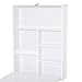 HOMCOM Mesa de Pared Plegable con Pizarra y Estantes Espaciosos Fácil Montaje...