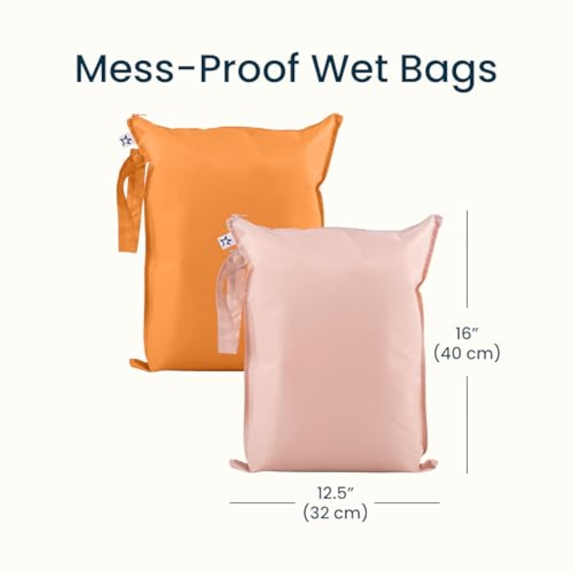 Wet Bag Set, 2 Piece Waterproof Travel Pouch