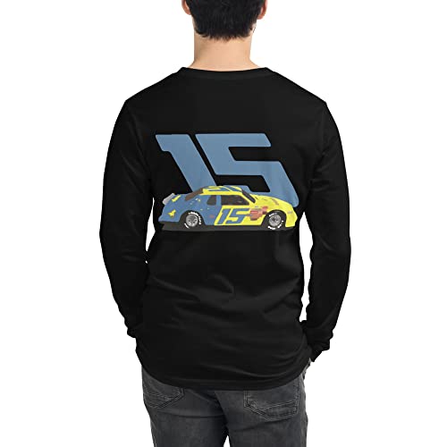 JG Infinite Ricky Rudd #15 Winston Cup Stock Car Racing Race Car Mens Long Sleeve Tee Black