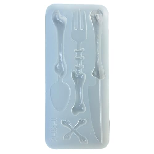 YIGZYCN Silicone Mold for Resin Flexible Silicone Baking Chocolate Moulds Candy Molds Cutlery Shape Clay Food Molds Silicone Texture Baking