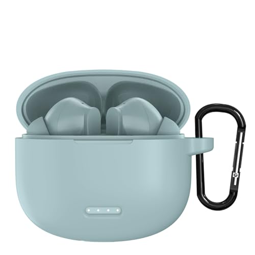 Image of Sounce Earphone Case Cover Compatible for Noise Buds VS104, Soft Silicone Skin Case Cover Shock-Absorbing Protective Case with Keychain [Front LED Visible] - Green