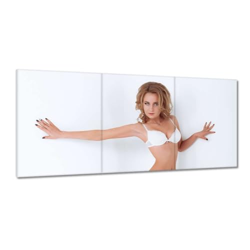 Toile imprimée 150x70cm blonde en lingerie pour sublimer l'ambiance de votre chambre H6257Z