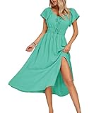 kragenformen kleid Empfohlene Anlässe:Dieses vielseitige Kleid eignet sich hervorragend für Sommerausflüge gemütliche Freizeitaktivitäten oder als elegantes Tageskleid bei besonderen Anlässen. entspannten Look oder mit eleganten Accessoires für ein feierliches Event.