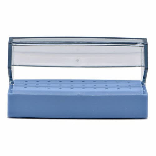 DENTAL TOOL Dental 30 hole bur box bur holder autoclavabale with lock (Blue)-image-49