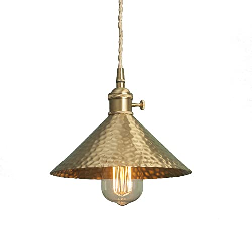 Suspension E27 laiton pour éclairer un couloir sombre ou un petit dressing