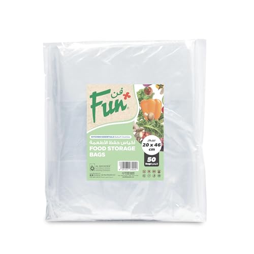 FUN BY AL BAYADER فن Food Storage Bag 20X46cm - Large (Pack of 50)