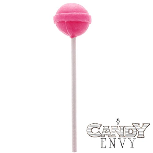 Light Pink Dum Dums Color Party - Bubble Gum Flavored - 75 Count Bag - 12.8 ounces - Includes Free How To Build a Candy Buffet Guide