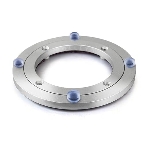 Round Dining Table Turntable Base Aluminum Alloy Smooth Home Hotel Dining Table Bearing Hardware Suitable for Kitchen Table Frame(15.3inch)