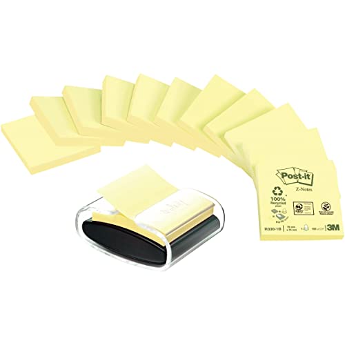 Post-it Recycling Z-Notes - Dispensador de notas (antracita/transparente)