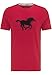 Mustang Logo T-Shirt Camiseta, Rojo (Chili Pepper 7189), Large para Hombre