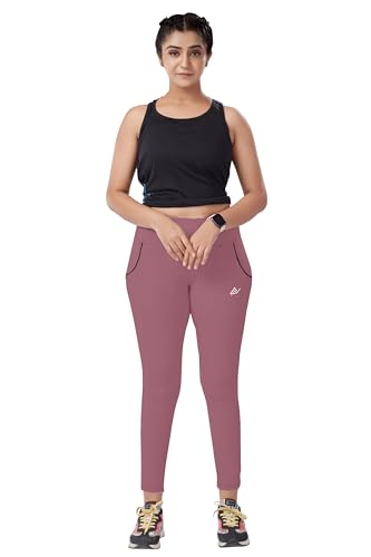 Image of Nexsus Appparels Stretchable Gym Pants for Workout : The Ultimate Yoga Pants | Gym Wear for Woman | Gym Tights for Women with Side Pockets | Available in Plus Size's