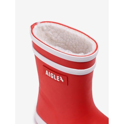Aigle Baby Flac Fur 2 – Botte de Pluie Fourrée Imperméable Enfant