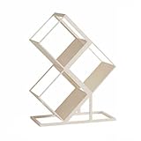 Estantería geométrica creativa, rejilla de hierro, ahorra espacio, ideal for sala de estar, hogar, oficina y estudio.(Color1,89cm)