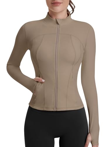 Veste de yoga légère et extensible VUTRU avec zip complet et poches de rangement