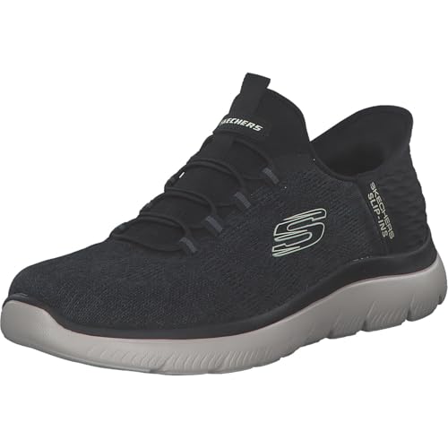Skechers Summits Key Pace, Scarpe da Ginnastica Uomo, Rete Nera, 44 EU