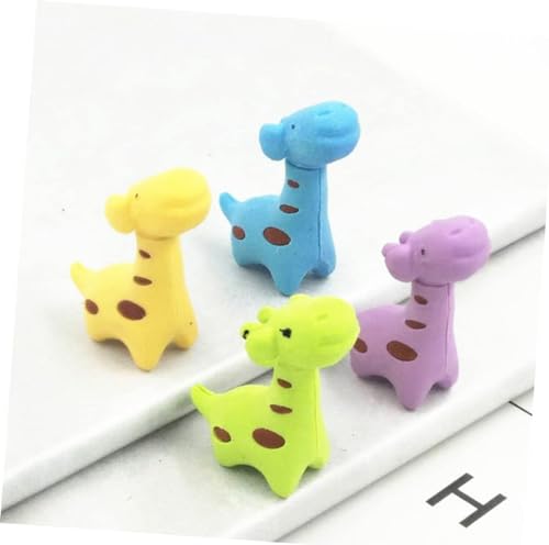 Image of AK Store (Pack of 4) 3D Cute Cartoon Shape Rubber Pencil Erasers, School Stationery for Kids, Boys Girls, Birthday Return Gifts (Giraffe)