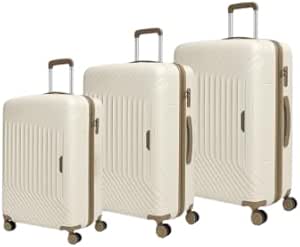 United Colors of Benetton Unisex 14BNT8001-01-BJ Tekerlekli Valiz, Bej, Büyük Boy