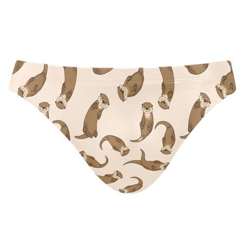 Mens Swim Briefs Cute Otter Swimwear Bikini Swimsuit XL B0404639