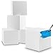 White Square EPS (Non Squishy) Hard Foam Block Cubes by MT Products (6" X 6" X 6") (4 Pieces)